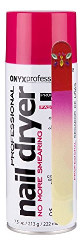 Onyx Professional Coconut Scented Spray Nail Dry with Nail File, Nail Dryer Dries Nail Polish, Prevents Smearing & Condi