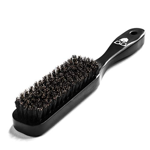 BEARDOHOLIC Beard Brush, 100% Boar Bristles and Durable Bamboo Handle, Grooms and Detangles Loose Hairs with Ease, Distributes Natural Oils Evenly