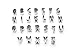 Fox Run Alphabet Cookie Cutters, 26 piece, Metallic