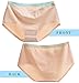 OUENZ Cotton Underwear Women, 5 Pack Seamless Soft Comfortable Breathable Mid Waist Briefs Panties for Women Black