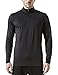 Tesla CLSL TM-HMKZ01-BLK_X-Large Men's Winterwear Sporty Slim Fit 1/4 Zip Fleece Lining Sweatshirt HMKZ01