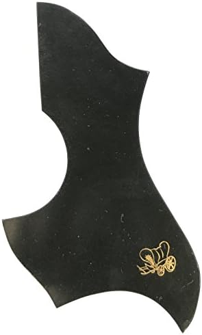 (MADE IN JAPAN) Black GoldCoach pickguard for acoustic guitar 27.4 x 15.8cmcm