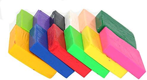 12 Largh Blocks Rainbow Assorted DIY Fimo Polymer Clay Oven Baked Colorful Modelling Moulding Clay,1.1 Lbs
