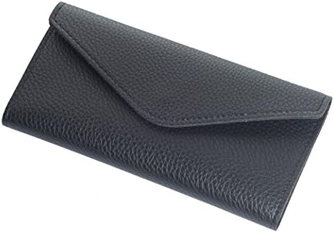 CKLT Women's Multi-card Slots Soft PU Leather Snap Closure Card Holder Clutch Wallet Ladies Retro Purse (black)