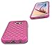 S6 Case, Galaxy S6 Case, Style4U Galaxy S6 Studded Rhinestone Crystal Bling Hybrid Armor Case Cover for Samsung Galaxy S6 with 1 Style4U Stylus [Hot Pink/Hot Pink]