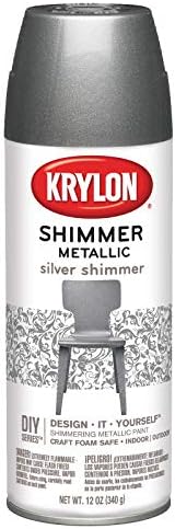 Krylon Shimmer Metallic Spray Paint Silver Shimmer