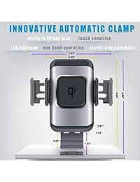Cargador de coche CharGenius Wireless Charger   Cargador rápido de 15W Qi, diseño 2 en 1, sujeción automática, cargador rápido de 15W   10W   7.5W   5W para iPhone XS MAX   XS   XR   X   8 8 + y Samsung S9   9 +   9   S8   8 +   8