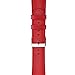 Compatible with Apple Watch Band, COVERY 42mm 44mm Watch Band Genuine Leather Strap Stainless Metal Buckle Compatible Apple Watch Series 4(44mm),Series 3, 2, 1, (42mm) Sport & Edition- Red
