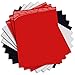 MiPremium PU Heat Transfer Vinyl HTV, Iron On Vinyl Starter Pack, Combo Bundle Kit of White, Black & Red Colors for T Shirts & Other Fabrics, Easy to Cut & Press HTV Vinyl