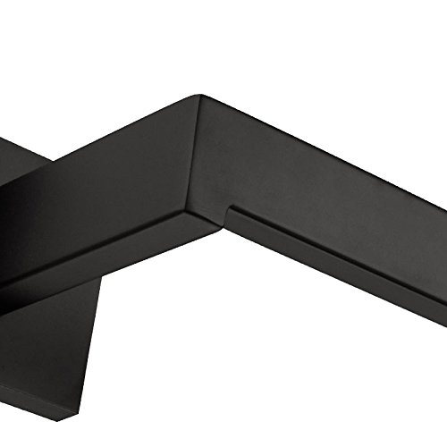 Turs SUS 304 Stainless Steel Bath Towel Holder Hand Towel Ring Hanging Towel Hanger Bathroom Accessories Contemporary Square Style Wall Mount, Matte Black