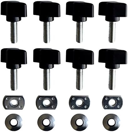 DIYTuning Hard Top Quick Top Remove Kit for Jeep Wrangler TJ JKU Unlimited Rubicon Sahara X Off Road Sport Exterior Accessories Parts 1997-2006 8 PCS