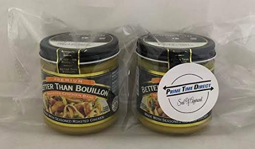 Better Than Bouillon Chicken Base 8 oz (Pack of 2) in a Prime Time Direct Sealed Bag