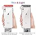 Meidom Case for iPhone XR Crystal Clear Slim Fit with Silicone Bumper and Tempered Glass Back Double Protection Phone Case for iPhone XR (6.1 inch) - Clear