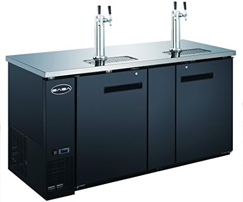 Bar Draft Beer Dispenser Kegerator with Two Taps (27'' inch depth 69'' Length)