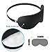 Travel Pillow Set, VenusCare Neck Support Memory Foam Pillow with Natural Mulberry Silk Black Sleep Mask