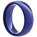 Blue Ceramic Ring by CERAMIC GESTALT® - 8mm Width. Domed & Polished. (Avail. Sizes 5 to 14).