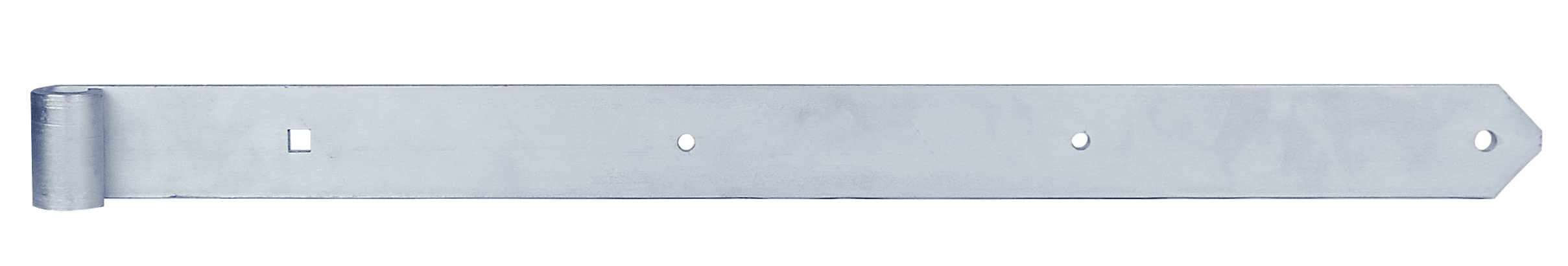 Strap Hinge Straight with Rounded End Rolle 20 mm / 800 x 60 mm / 1 STK. galvanisch Gelb verzinkt