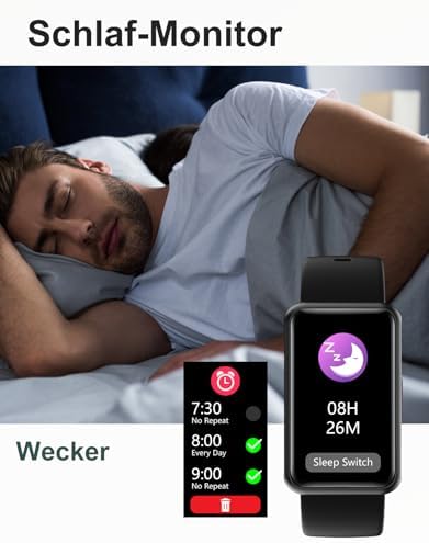 Schrittzähler Uhr (Ohne App/Handy) 1,47'' Screen Einfach Fitness Tracker