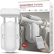 SwitchBot Curtain Smart Electric Motor - Wireless App or Automate Timer Control, Add Hub Mini/Plus Compatible 