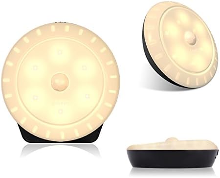 CeSunlight Motion Sensor Night Light, Stick on Anywhere LED Closet Lights Stair Lights, Rechargeable Battery Operated, Safe Lights for Hallway, Bedroom, Kitchen(Pack of 3)