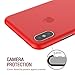 Ultra ThiniPhone XS and iPhone X Case, Shamo's PP Thinnest Case [ 0.35mm ] Light Slim Minimal Anti-Scratch Protective Cover Semi-Transparent Lightweight Matte Finish Coating Good Grip Frosted (Red).