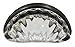 10 Pack of Scalloped Glass Round Cup Pulls with 3 Inch Mounting Distance (Oil Rubbed Bronze)