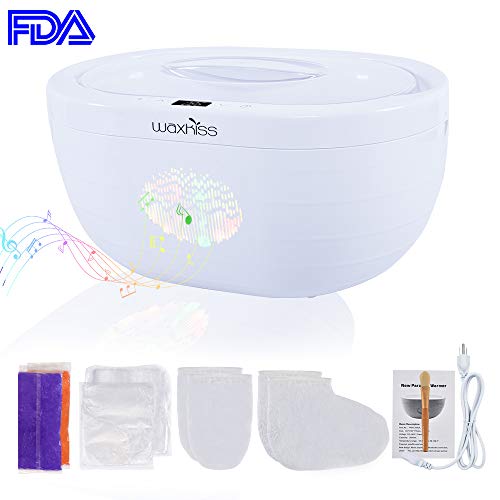 Waxkiss Hand and Foot Skin Beauty SPA with Paraffin Wax Treatment Paraffin Wax Machine 3000 ml for Hands Wrist Feet Dry and Wrinkles at Home Paraffin Wax Kit Warmer Heater Work as Facial Mask