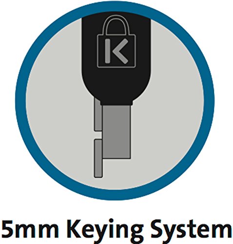 Kensington N17 Keyed Laptop Lock for Dell Devices, Black and Silver (K64440WW)