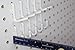 White Pegboard Locking Hooks 25 J Hooks & 25 L Hooks 50 pack