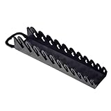 Ernst Manufacturing Gripper Stubby Wrench Organizer, 11 Tool, Black