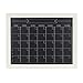 DesignOvation Beatrice Framed Magnetic Chalkboard Monthly Calendar, 23x29, White