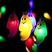 Joomer Ghost 30 LED 8 Modes Halloween Solar String Lights, Multicolor