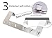 Heavy Duty Over The Door 6 Hooks Rack Organizer, Brushed Nickel