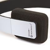 Swage by Rokit Boost - Bluetooth Headphones - Built in Microphone - High Quality Sound - Perfect Fit Sleek Design - Silver Color