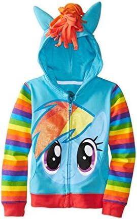 New Cute Children's Boys Girls' Little Pony Rainbow Hoodie Coat Jackets