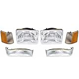 QP A0717-x Jeep Grand Cherokee Passenger/Driver Front Lights 6-pc Set