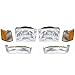 QP A0717-x Jeep Grand Cherokee Passenger/Driver Front Lights 6-pc Set