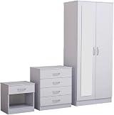 PALAKLOT High Gloss Bedroom Furniture Set - 3 Pieces with Soft Close view 1