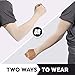 Tough Outdoors UV Sun Protection Arm Sleeves for Men & Women - UPF 50 Cooling Sports Compression Arm Shield w/Hand Cover