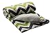 berlando Signature Edition Chevron Baby Blanket, 100% Polyester, Green and Gray