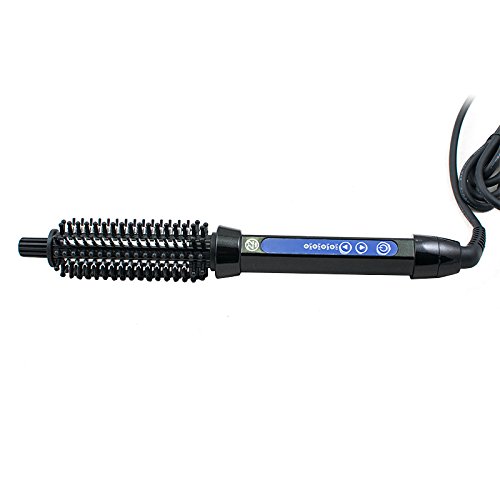 genmine Curlmaster Curling Iron Brush 2 in 1 Professional Iron Salon Curling Brush Travel Curling Iron Hair Brush Electric Straightener Brush