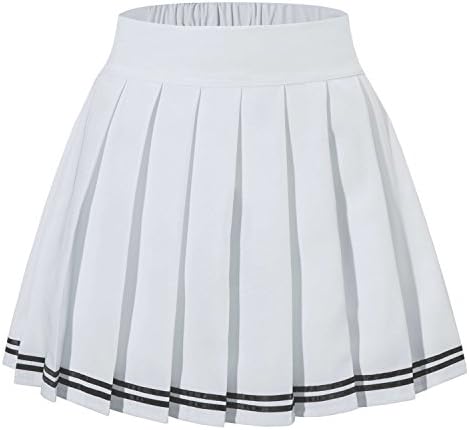 Women's High Waisted Pleated Mini Shorts Elasticated Sport Skorts XS-XL 16 Colors