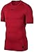 Nike Pro Men's Short-Sleeve Training Top (University Red/Black, L)