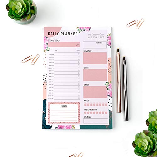 Daily Planner Notepad with 80 Undated Tear-Off Pages 6x9in, Daily to Do List, Daily Schedule Notepad, Fitness Planner… - Image 2