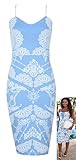 Crazy Girls Womens Celebrity Multi Floral Print Ladies Bodycon Midi Dress