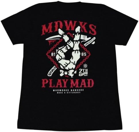 MADWORKS T-Shirt skate biker rock punk hiphop tattoo streetwear / TS053 sz L