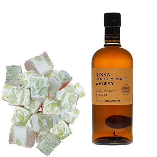 Sortiment Nikka - Coffey Malt Whisky & 150 g zarte weiße Nougadets - Jonquier Deux Frères