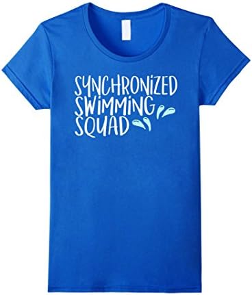 Womens SYNCHRONIZED SWIMMING SQUAD T Shirt Medium Royal Blue