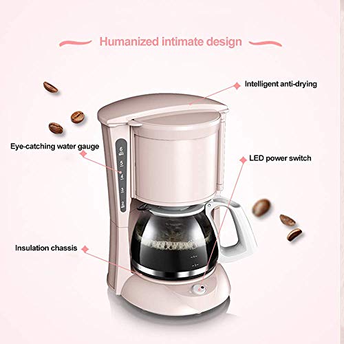 HaoLi Filterkaffeemaschine, 600-W-Kaffeemaschine für Instantkaffee, Espresso, Anti-Tropf-Funktion, Filterkaffeemaschine… – Bild 8