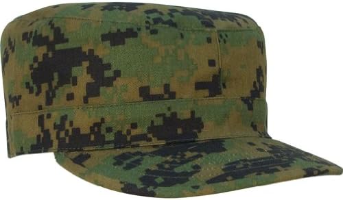Woodland Camo Fatigue Cap (XL)